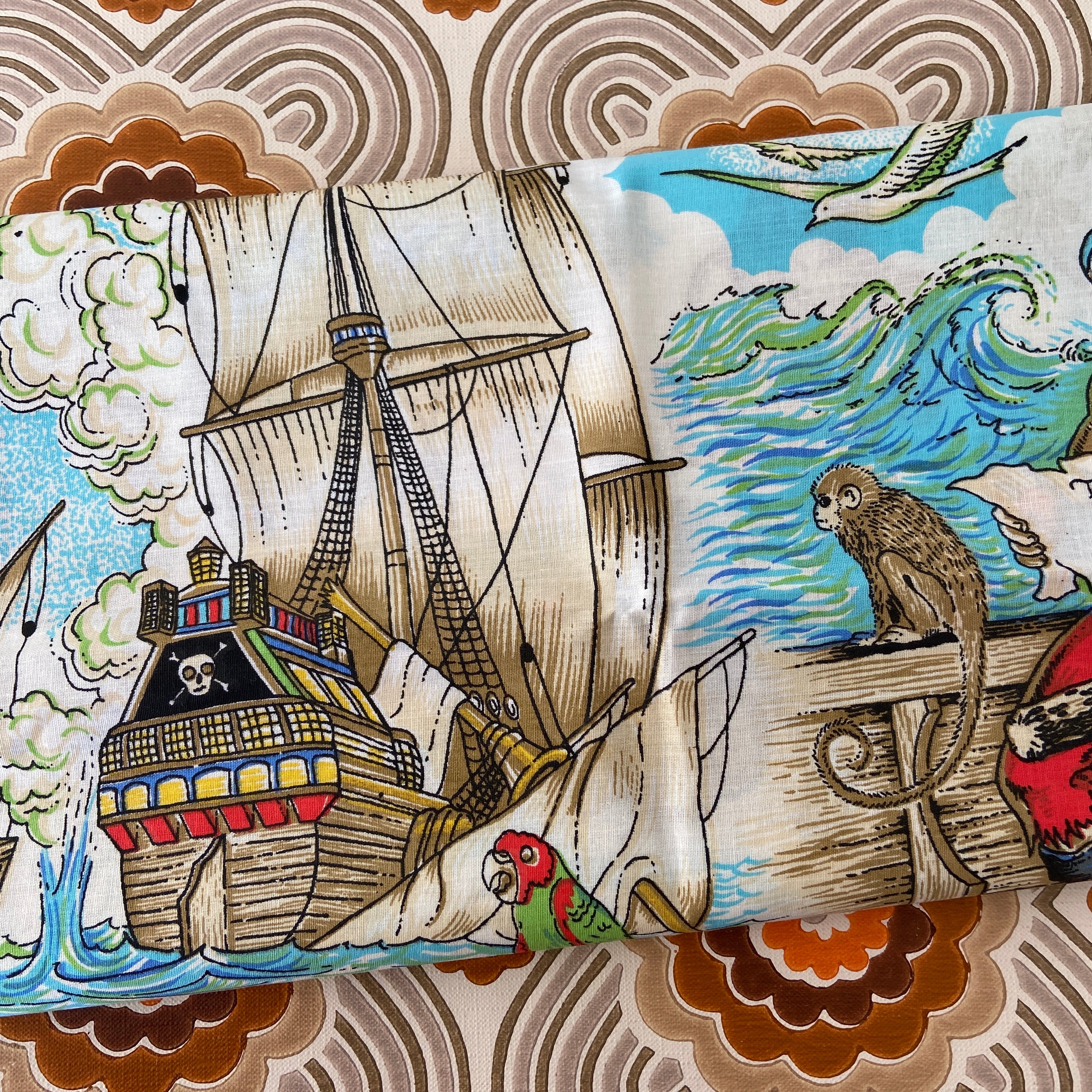 Pirate NOS Pillow Case Child's Bedroom