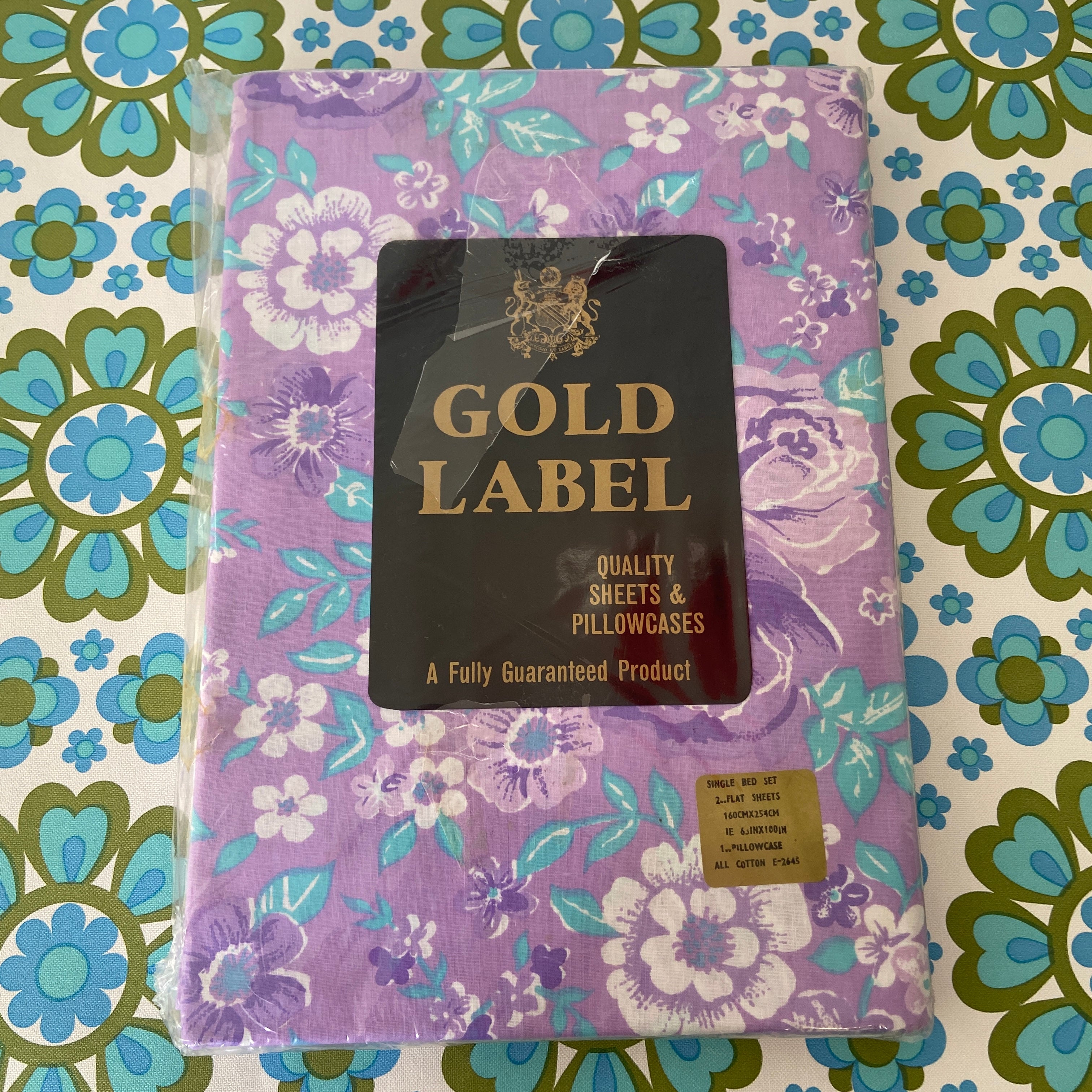 ALL Cotton Sheet Set 2 Flat Sheets & Pillow Case