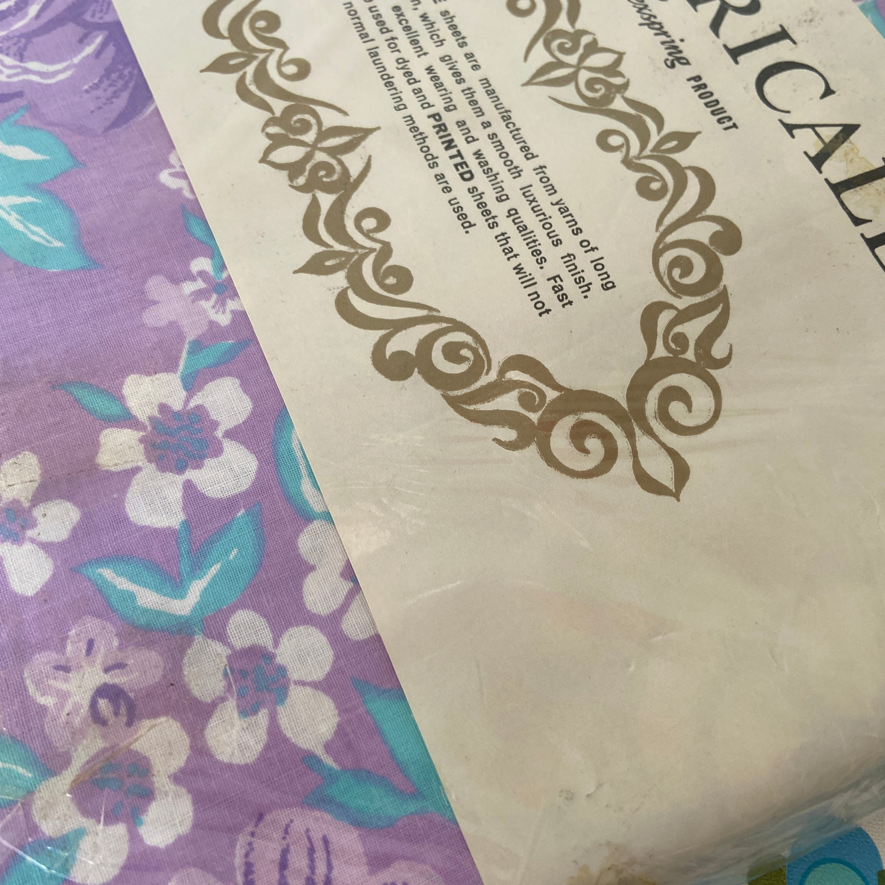 ALL Cotton Sheet Set 2 Flat Sheets & Pillow Case