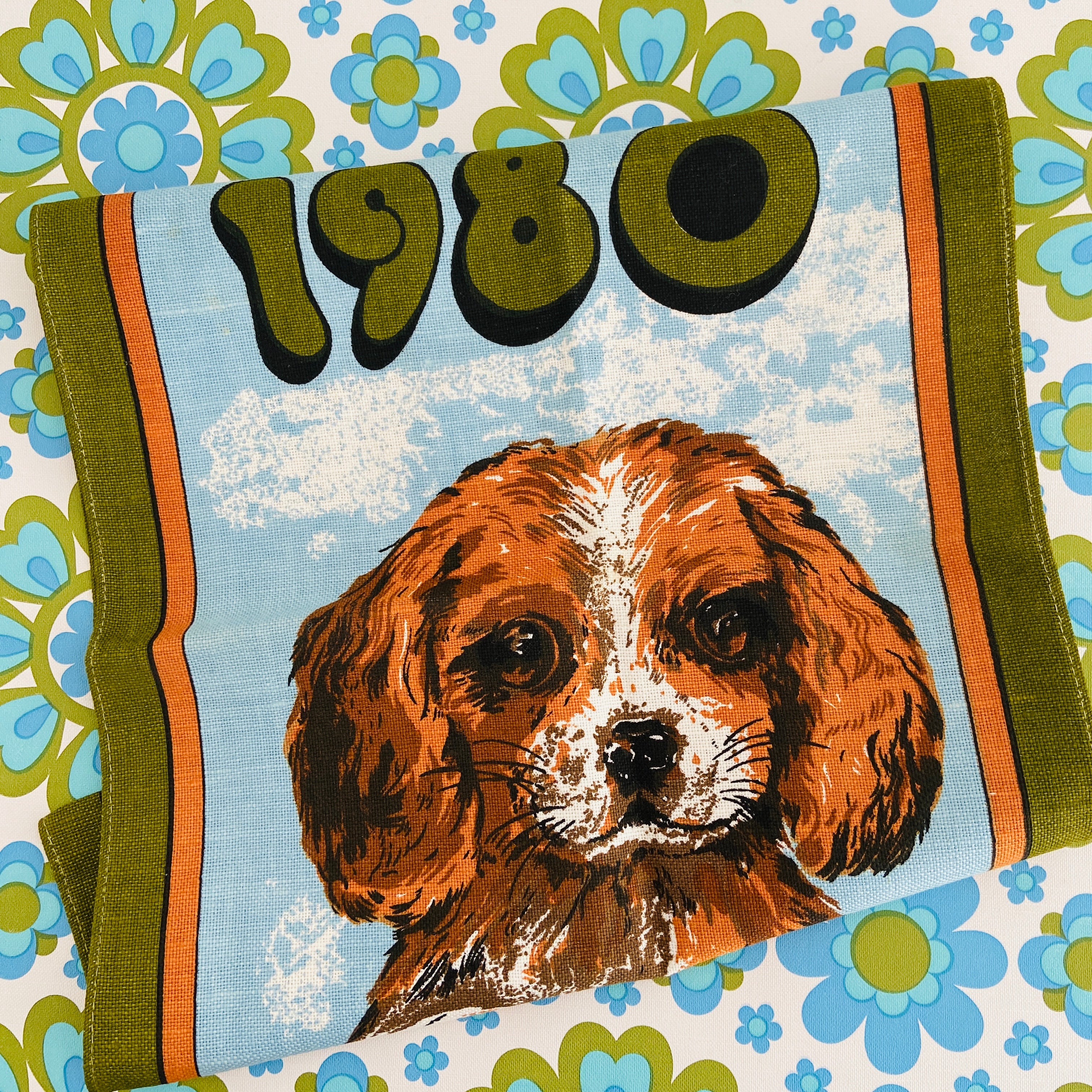 1980 Guide Dog Vintage Wall Hanging 80's Decor