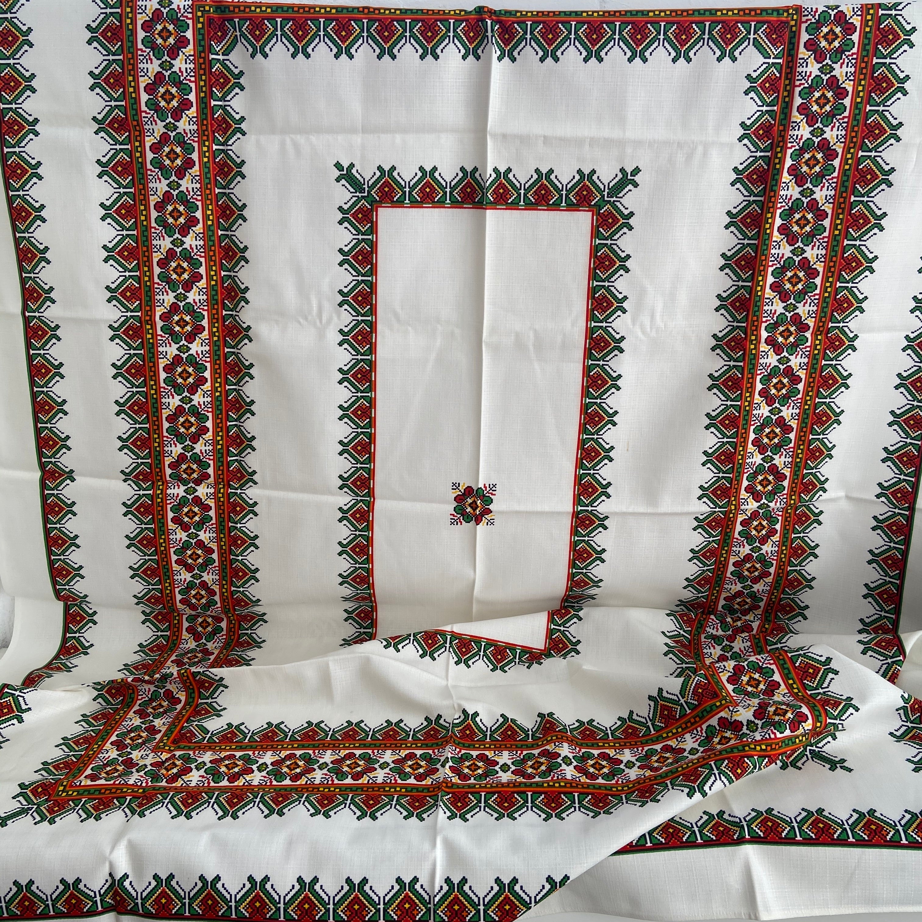 UNUSED Large All COTTON Table Cloth Fabulous Quality VINTAGE