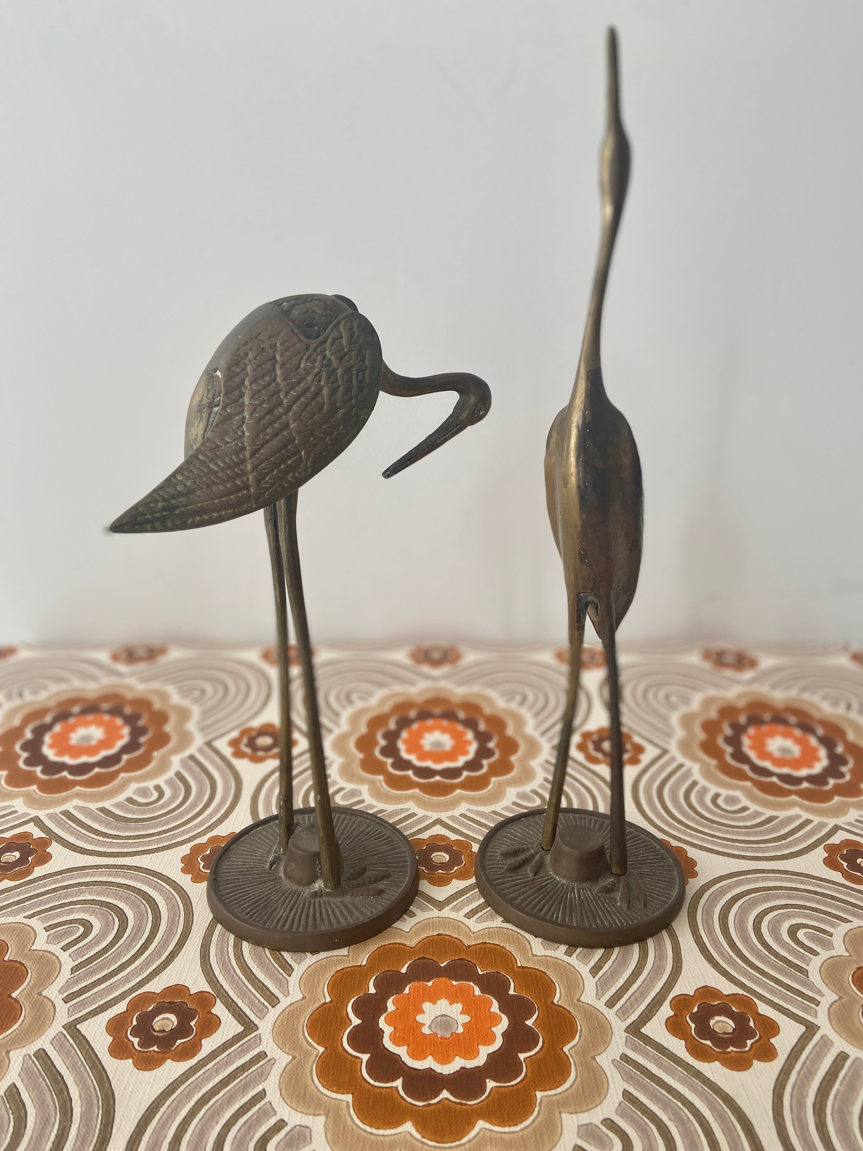Pair of Vintage Cranes LARGE Vintage Decor