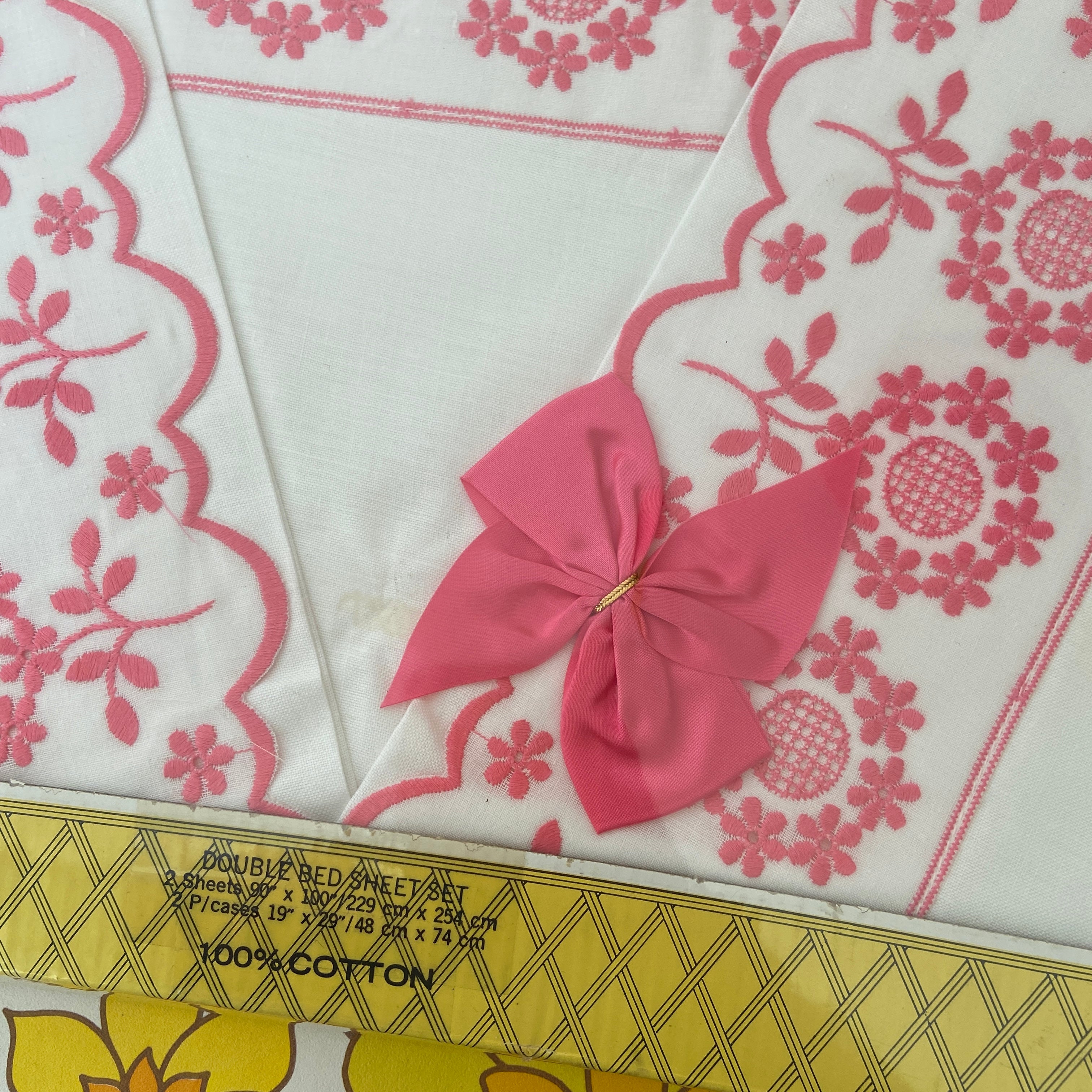 Embroidered Boxed SHEET SET 100% Cotton