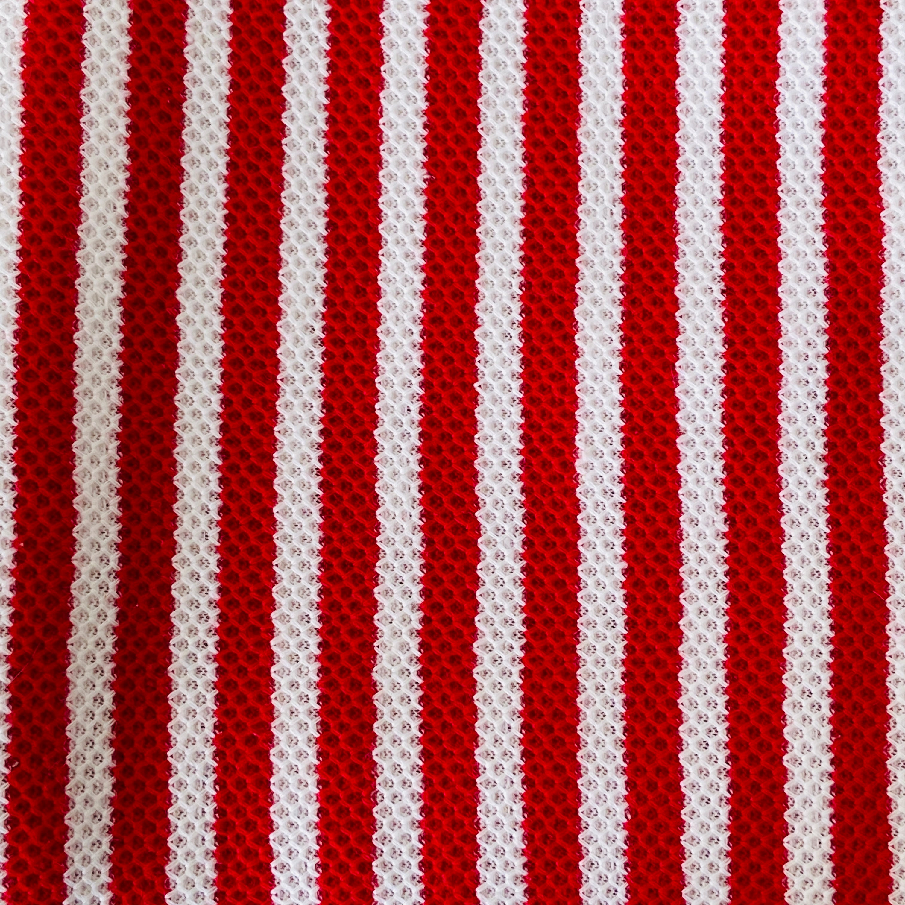 approx 280cms FAB Red & White Striped FABRIC Beach Bag Clothing