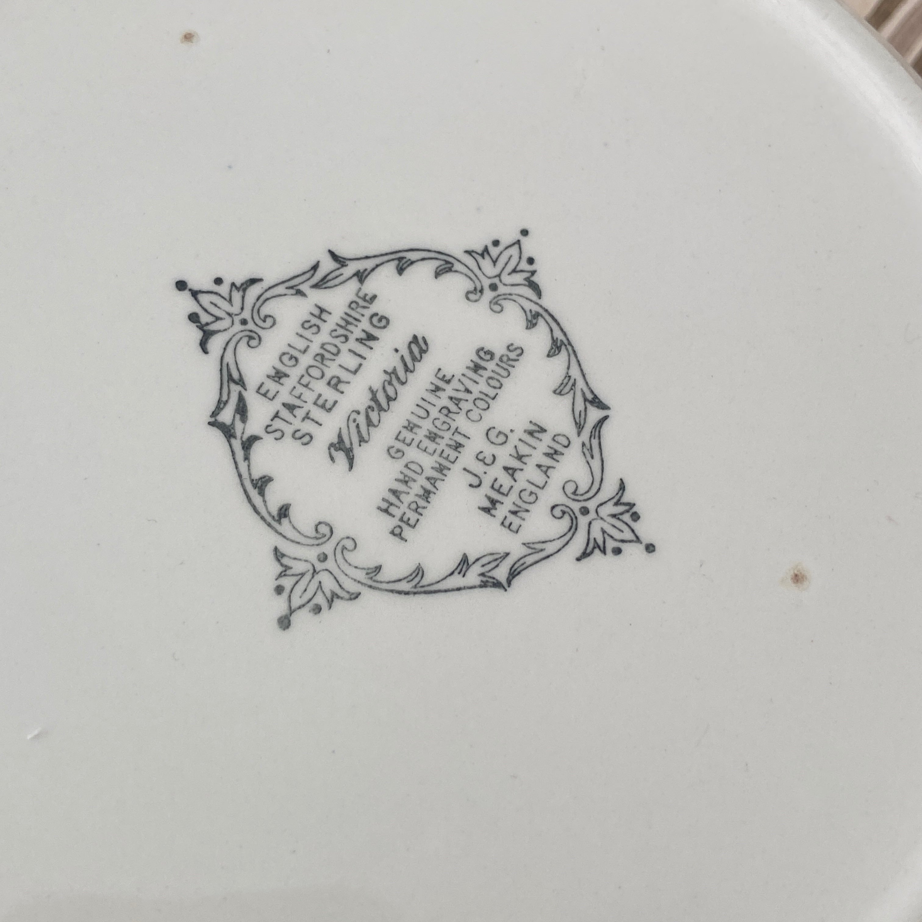 Vintage Sterling Victoria J & G Meakin Staffordshire