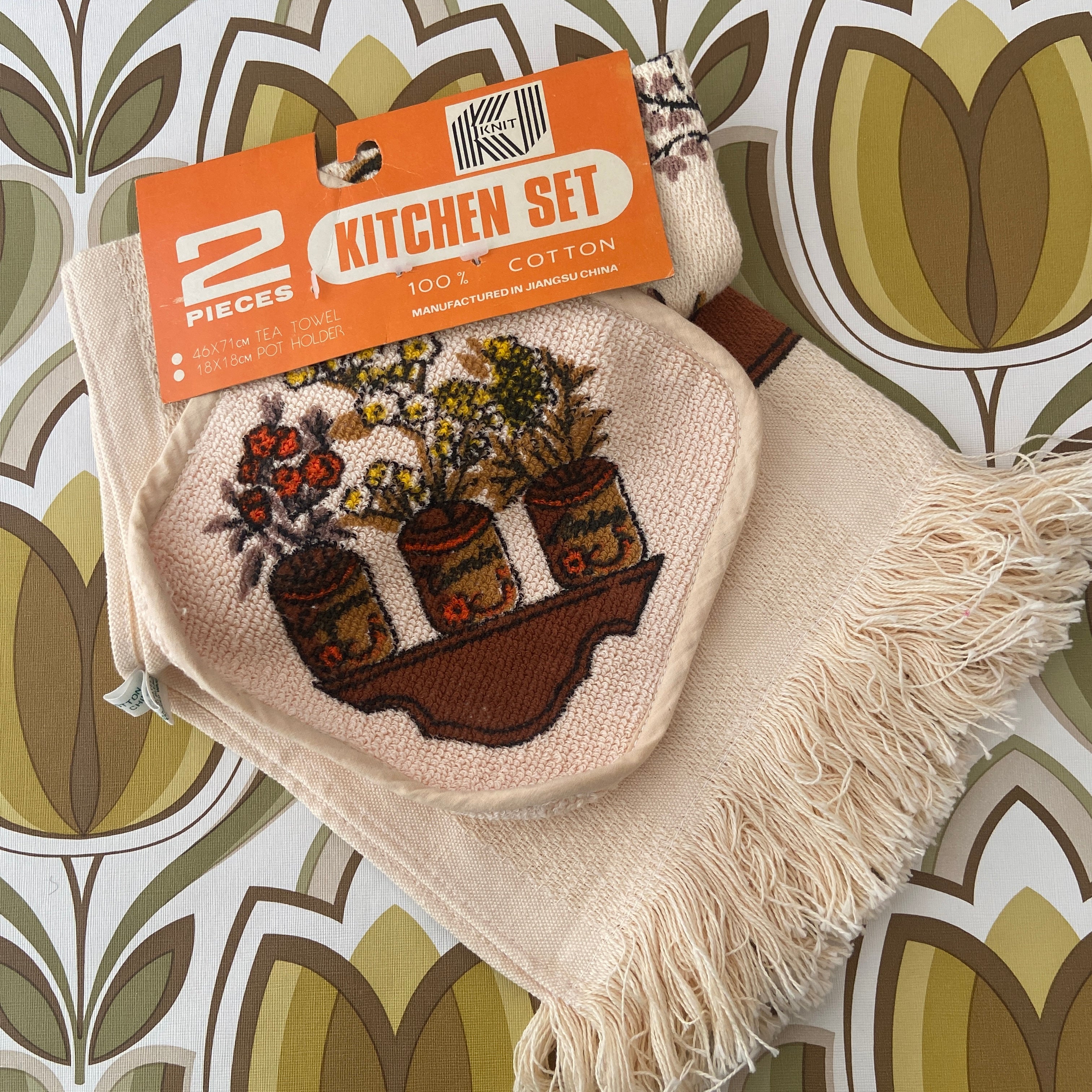 Pot Holder 100% Cotton Tea Towel SET