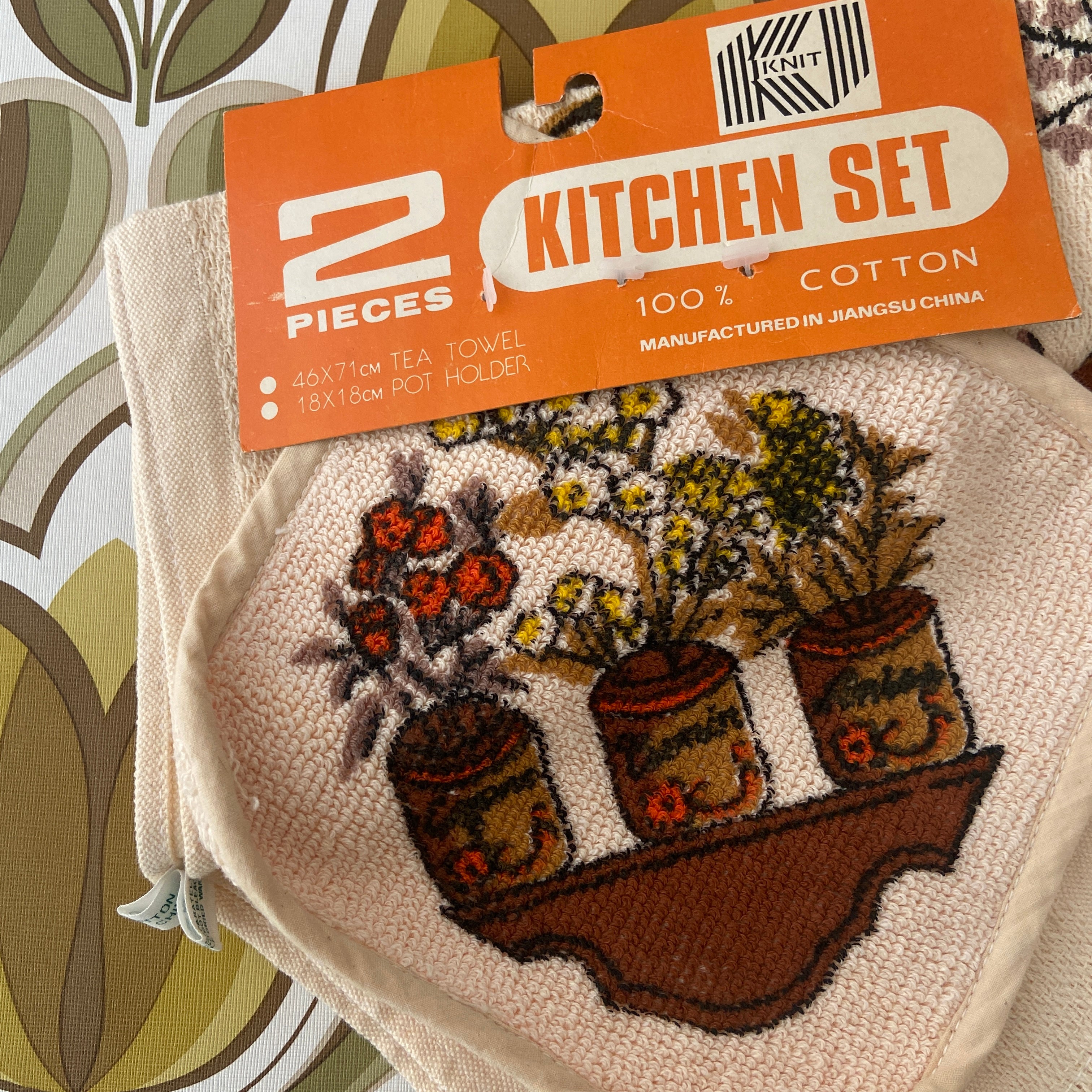 Pot Holder 100% Cotton Tea Towel SET