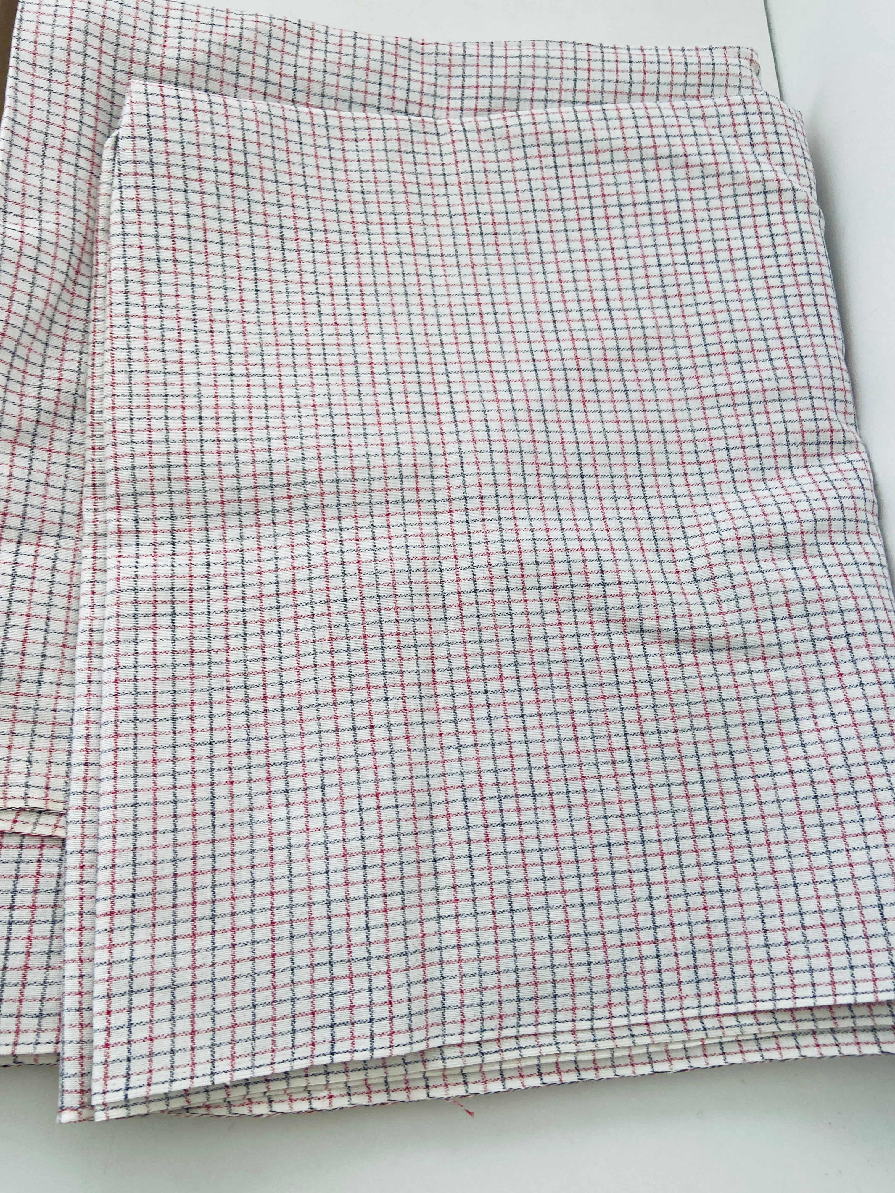 200cms Upholstery Cotton FABRIC Vintage Checked Print