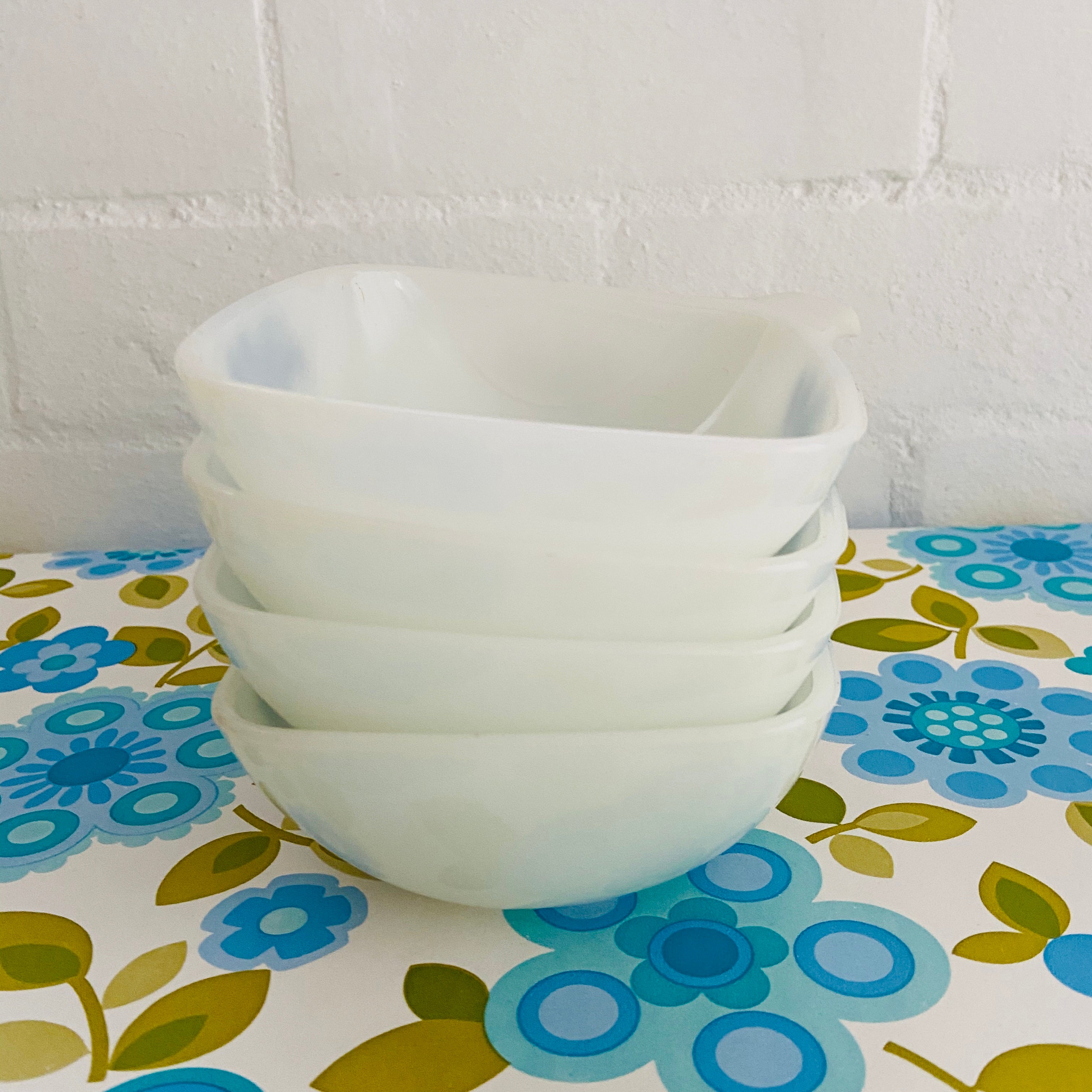 PYREX Blue Ramekins Vintage Kitchen Retro Home