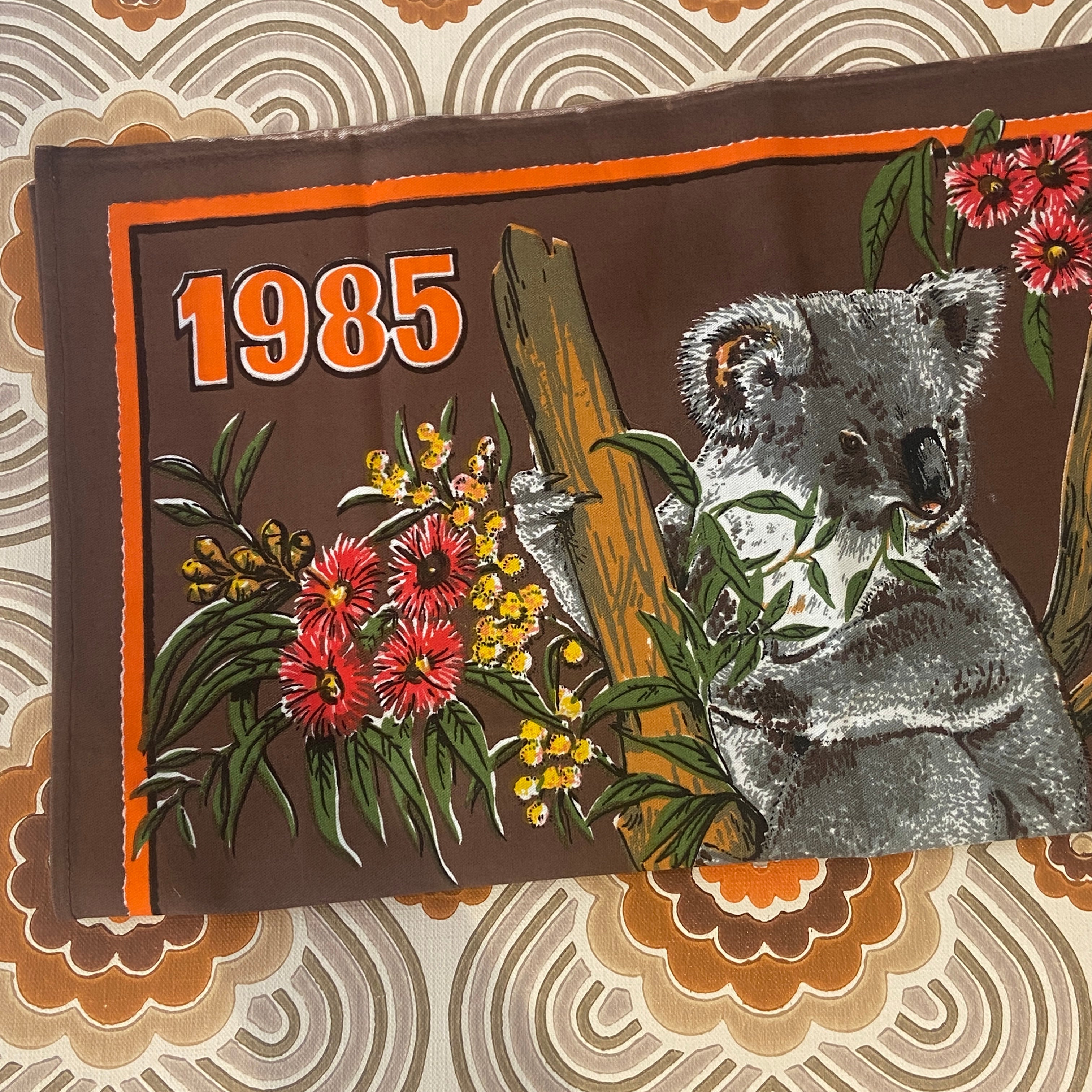 1985 Vintage Cotton Koala Tea Towel