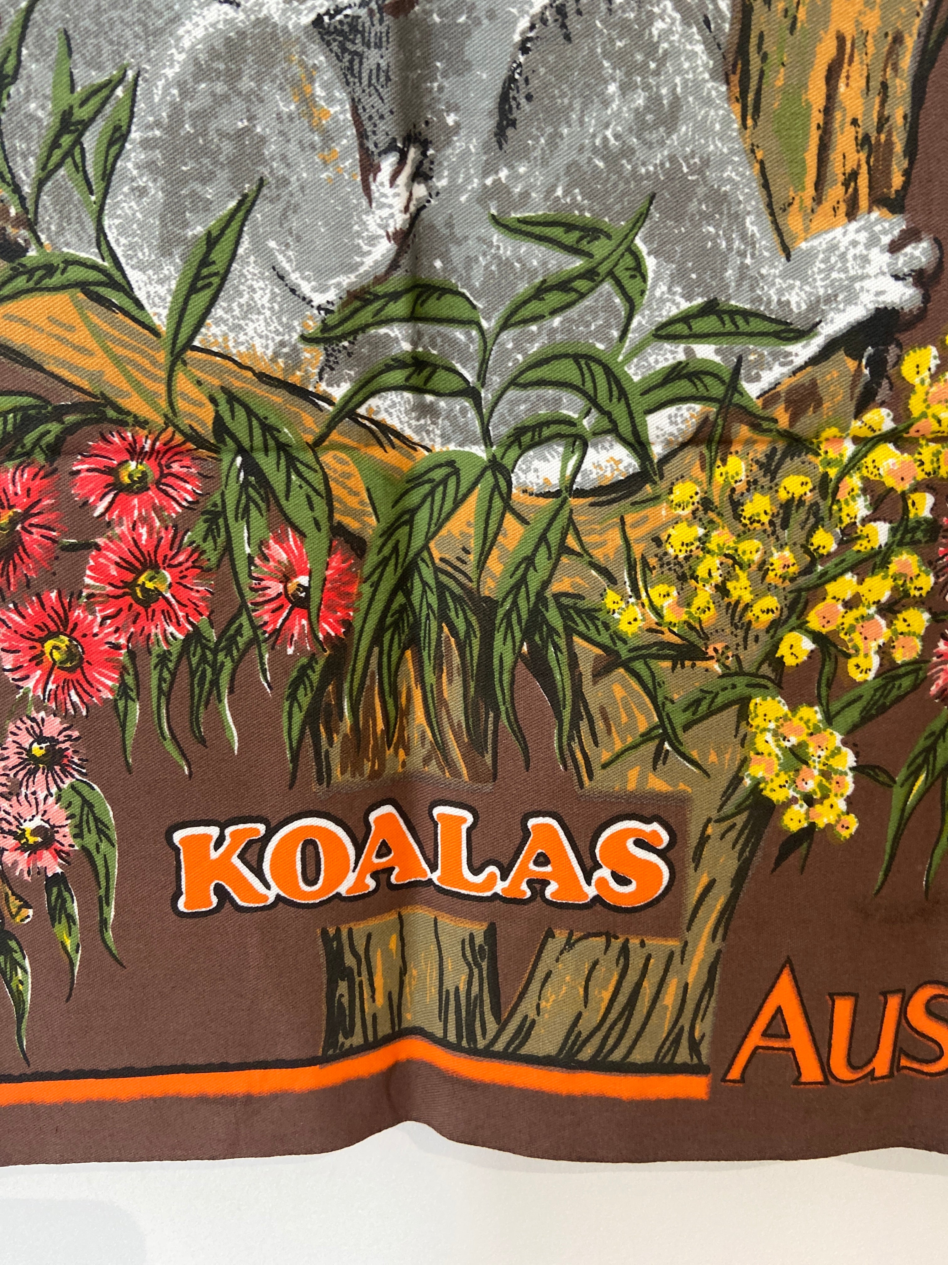 1985 Vintage Cotton Koala Tea Towel