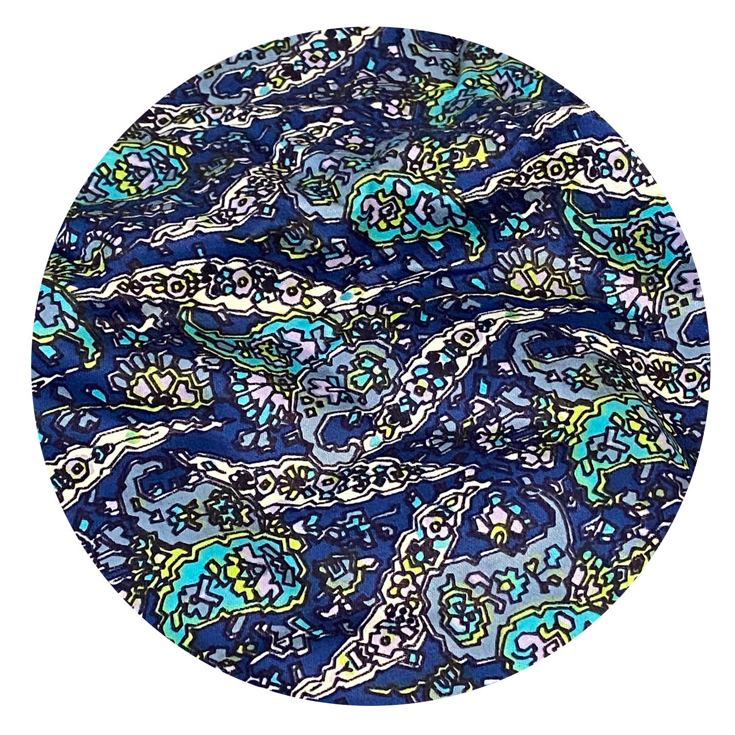 280cms Paisley FABRIC Vintage Retro UNUSED Dress