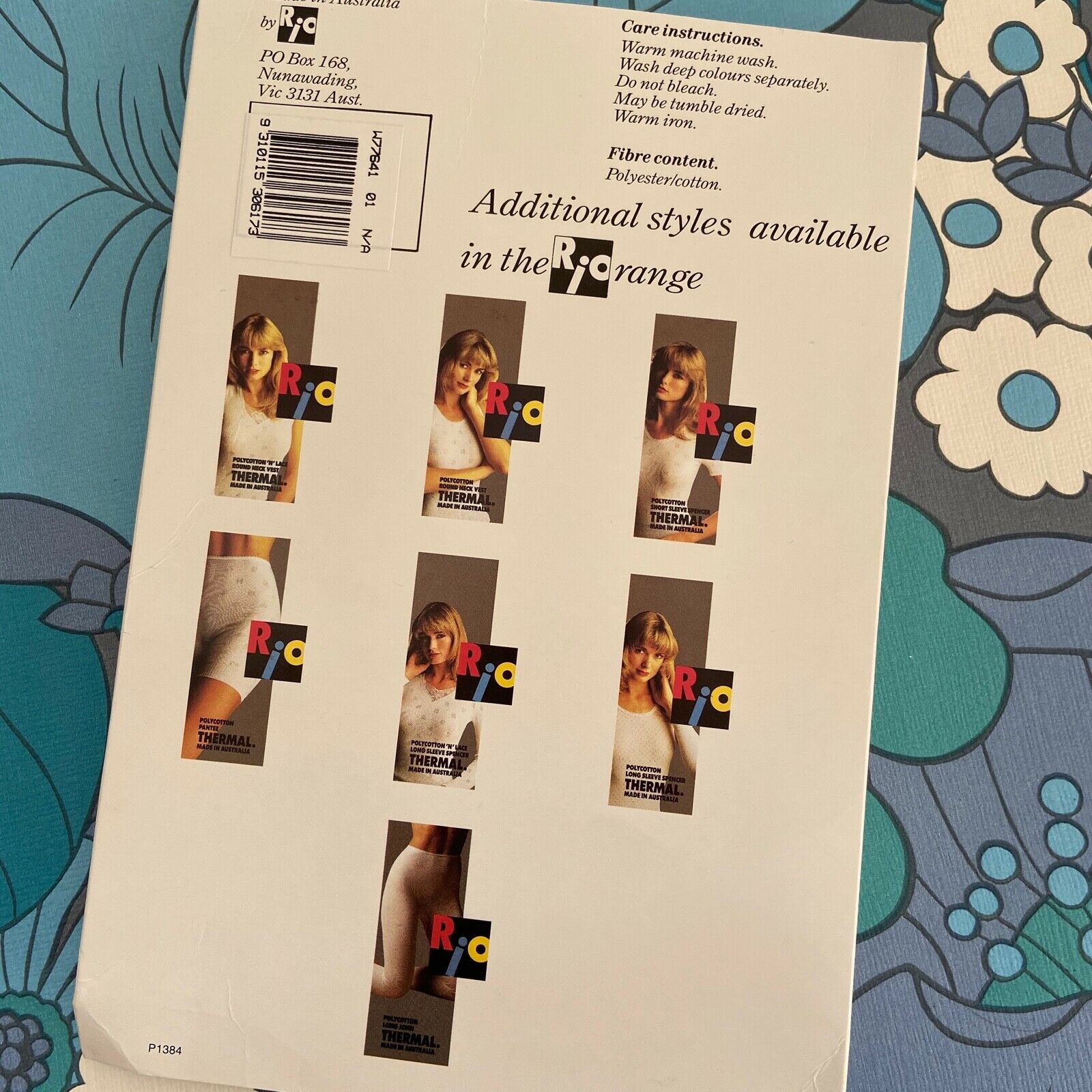 RIO Thermal Underwear LADIES Made in Australia Size 14-16 Vintage OLD NEW STO