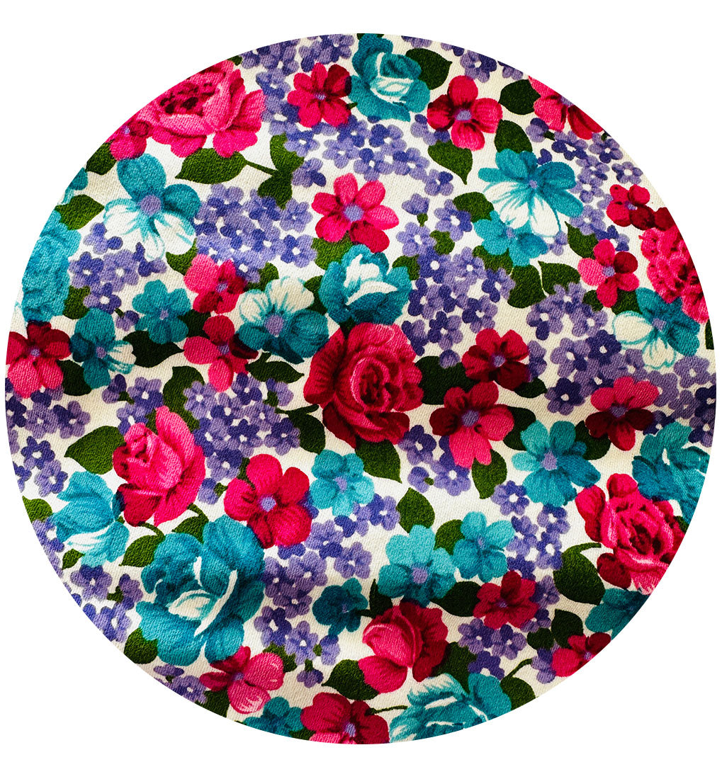 360cms Pretty Floral Modern Fabric