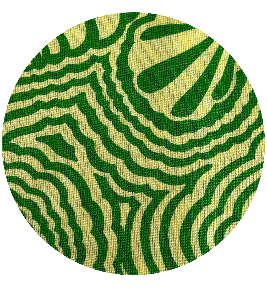 290cms Fab Retro Vintage Bright Green Fabric