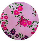 350cms Sweet Vintage Pink Floral Cotton Fabric