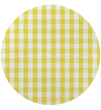 Seersucker Yellow Gold Gingham Cotton Fabric