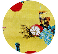 300cms Huge Lot of RETRO Kitsch Curtain Fabric Barckloth