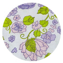 254cms One RETRO Purple Floral SHEET All Cotton STUNNING
