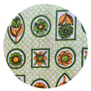 240cms Vintage Cotton Farbic Green & Orange Print