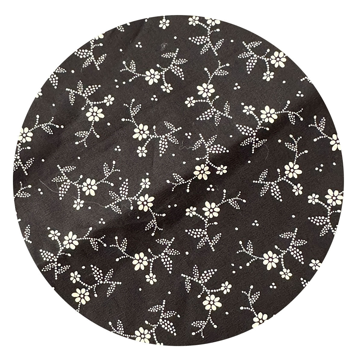 150cms Black FLORAL Fabric Craft Projects MODERN