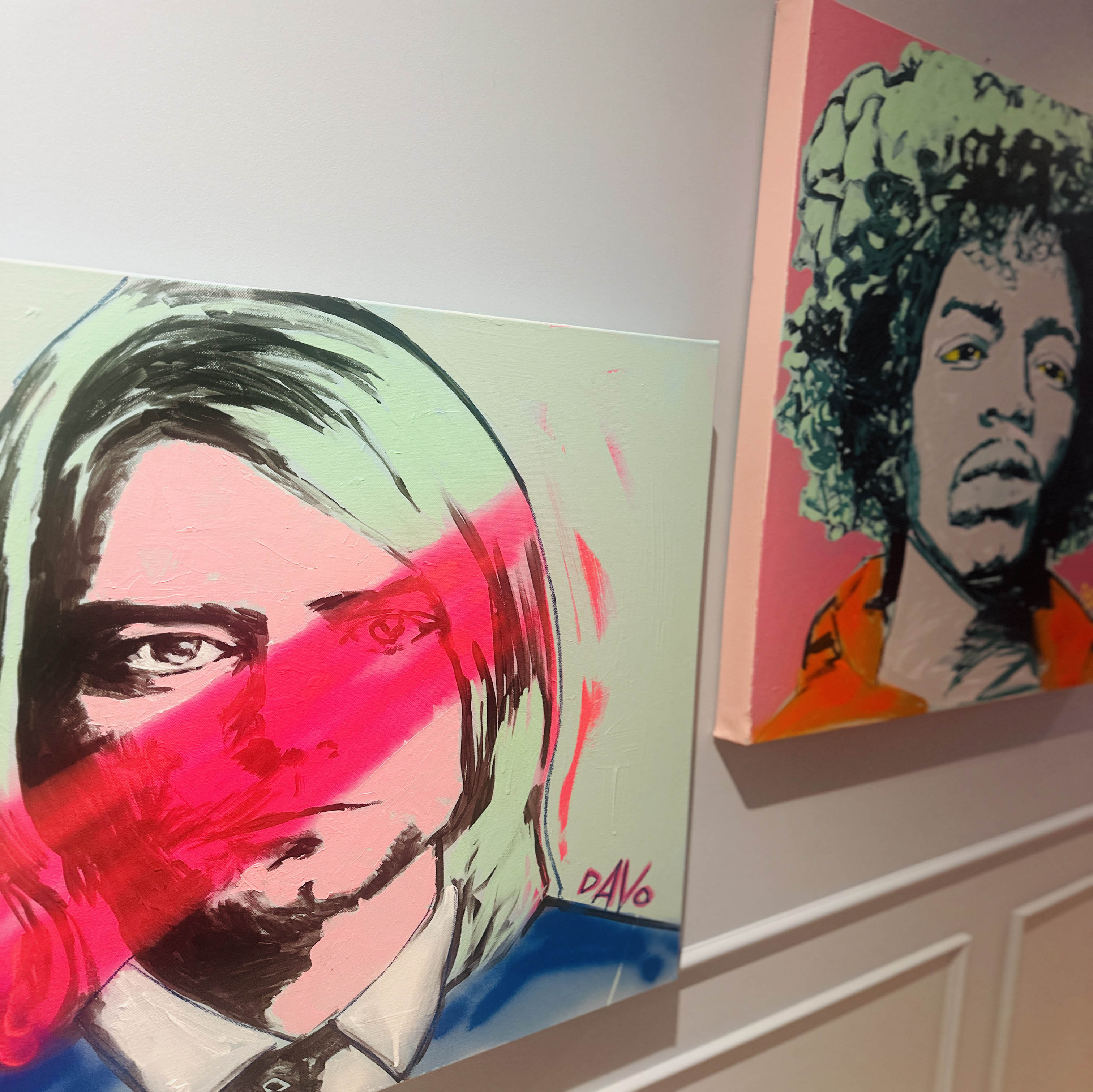 Kurt Cobain One of a KIND Canvas Painting