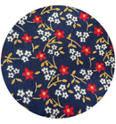 350cms Sweet Vintage Navy Blue Floral Fabric