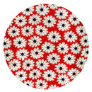 240cms Red & White Floral Fabric LOVELY Vintage