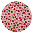 200cms Modern Pink Strawberry Fabric