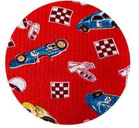 220cms Kids Vintage Novelty Fabric Racing Cars