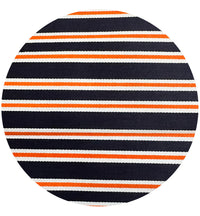 200cms Thick Orange & Blue Cotton Fabric