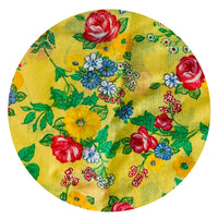 110cms Beautiful Yellow Cotton Floral Fabric