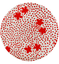 240cms Vintage Red Cotton Floral Fabric