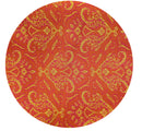 220cms Vintage RETRO Crimplene FABRIC Bright Orange