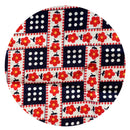 100cms Beautiful VINTAGE Bright Red & Navy Blue