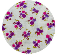 210cms SWEET Vintage Floral Fabric Textured Cotton