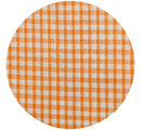 240cms Marked JAPAN Vintage Apricot Gingham COTTON