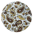 260cms Brown Paisley FABRIC Cotton Medium Weight