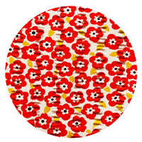 190cms Playful Red & White Fabric