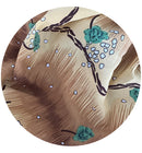 190cms Vintage Brown & Green Fabric