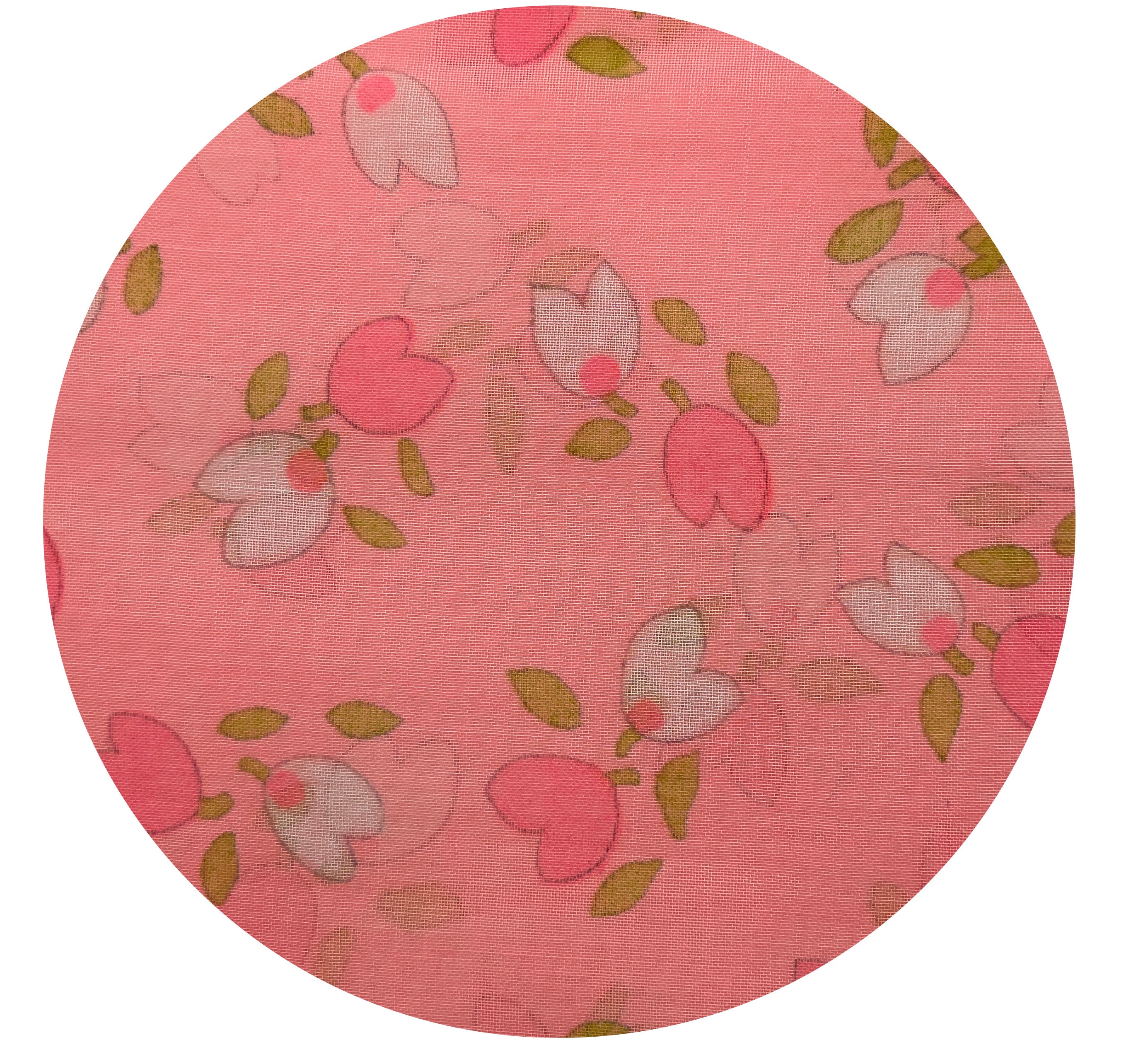 100cms Prettiest Vintage Pink Floral Fabric DELICATE