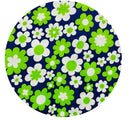 180cms Green & Blue Floral Daisy Fabric CRAFT