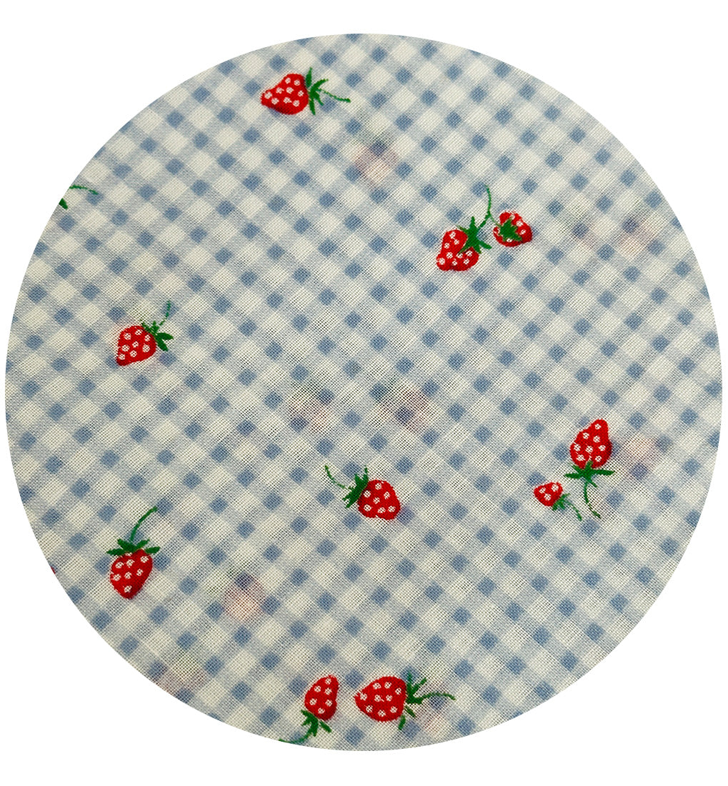 140cms Vintage Lightweight Strawberry Fabric