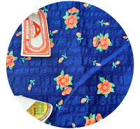 285cms All Cotton Vintage Paseo Navy Blue Floral