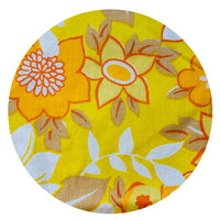 245cms Cute Cotton Sheet Bright Yellow Florals