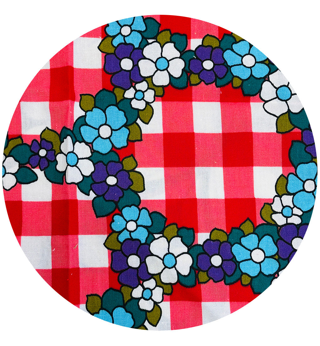 European Vintage Cotton Fabric Remnant