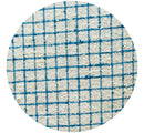 280cms Thick Vintage Upholstery Fabric Aqua & White