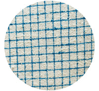 280cms Thick Vintage Upholstery Fabric Aqua & White
