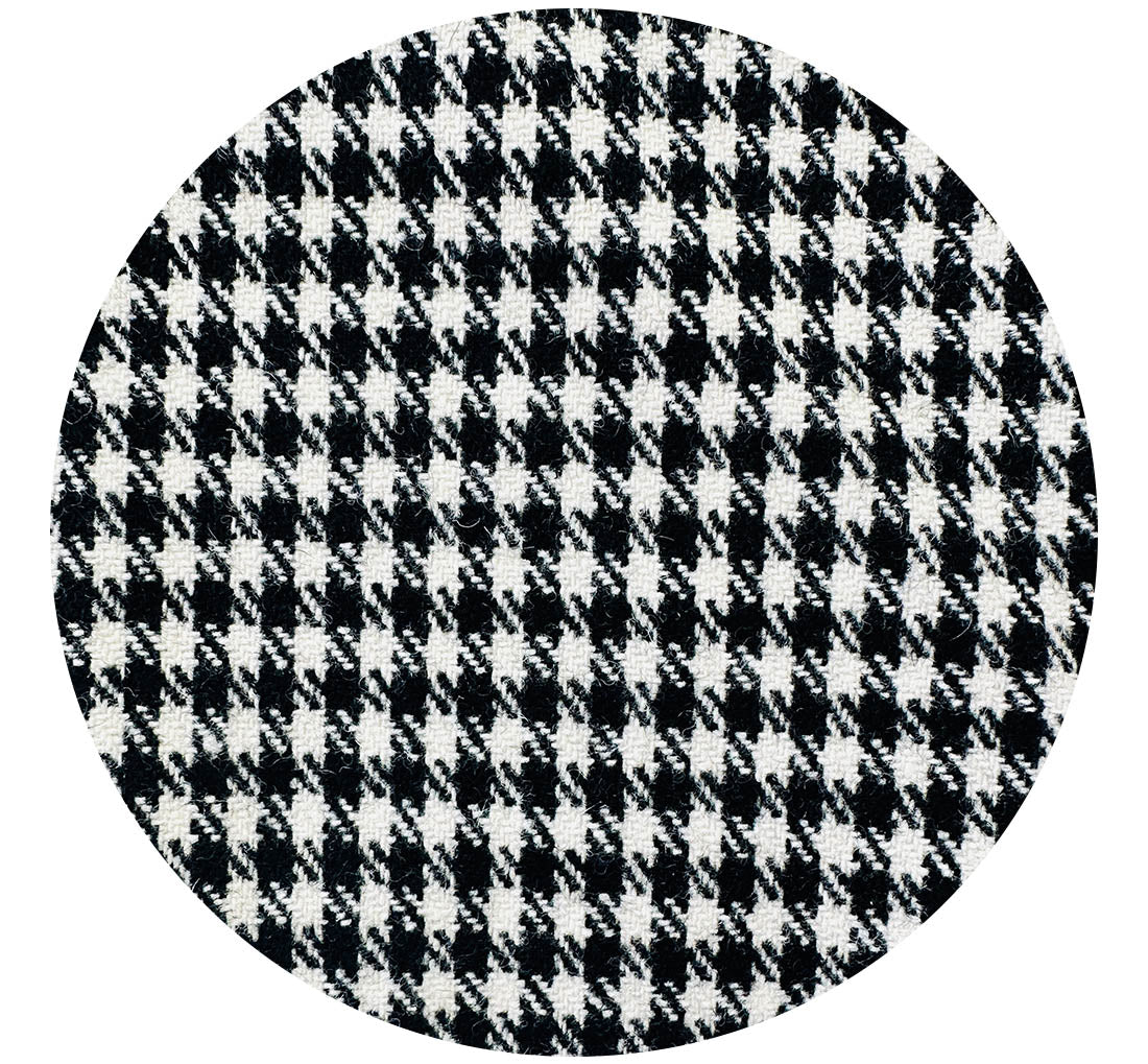 180cms Vintage Wool Houndstooth Fabric