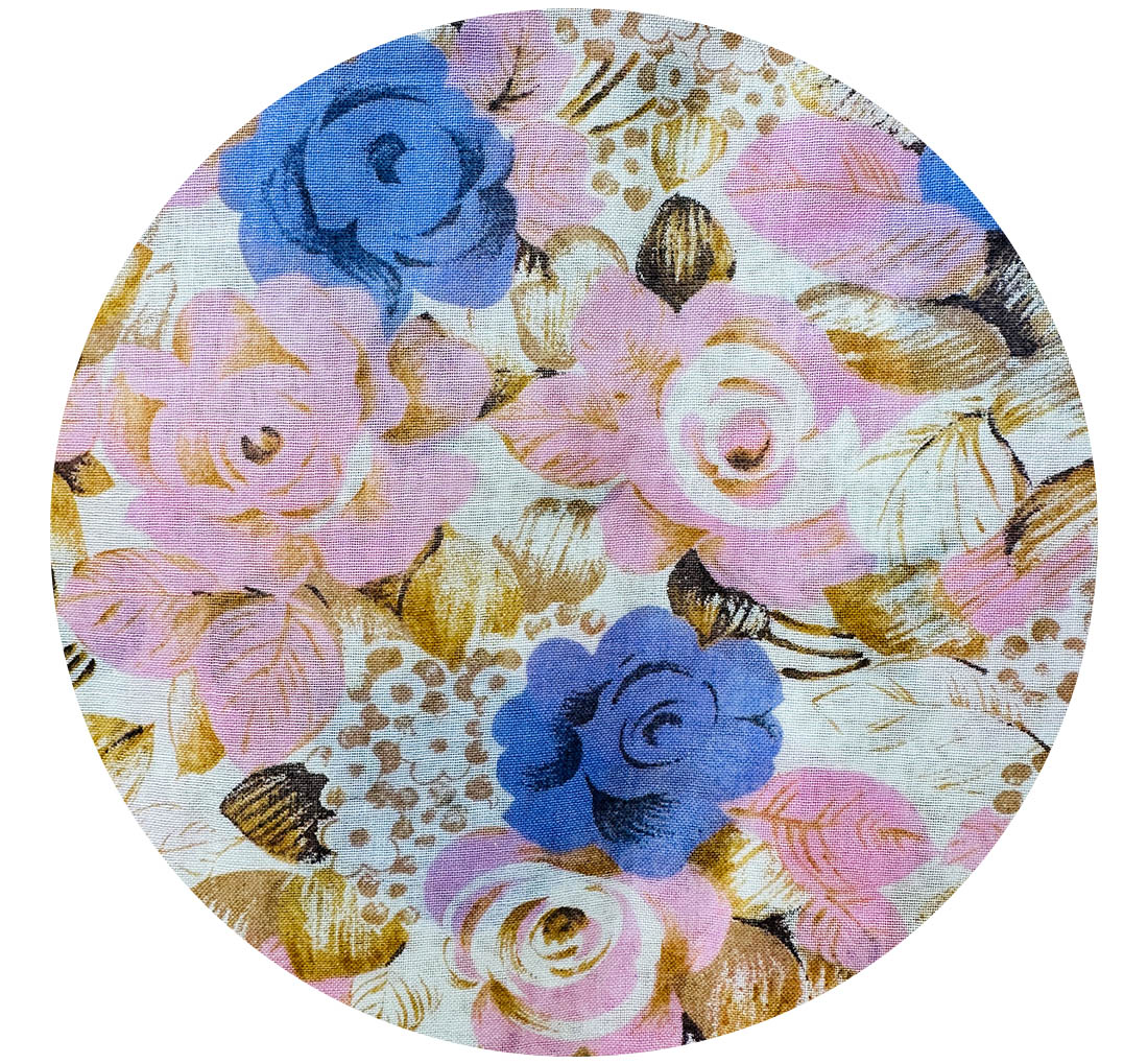 330cms Light Weight Floral Cotton Fabric